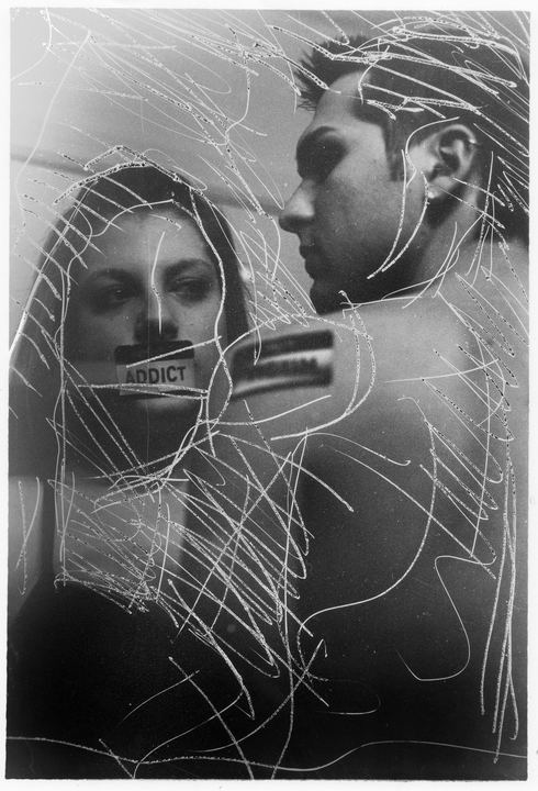 Addict, mixed media photograph by Keith Mistler