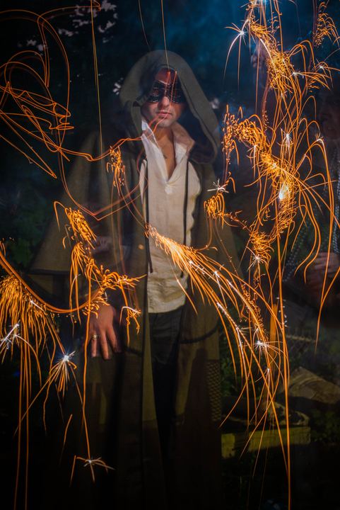Sparkler Study, photography by Keith Mistler